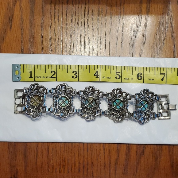 Bracelet/ turquoise and silver - Picture 2 of 3